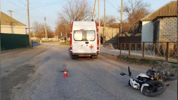 Мотоциклист-бесправник с признаками опьянения устроил ДТП на Ставрополье