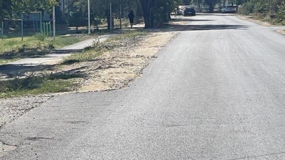 В селе Кочубеевском на Ставрополье завершен ремонт местной дороги