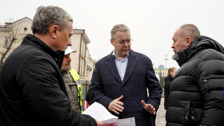 Губернатор Ставрополья проконтролировал реконструкцию ключевого моста в Пятигорске