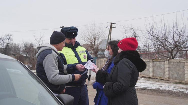 Акция «Дорога БЕЗопасности» прошла в Кочубеевском округе