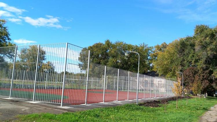 В селе Раздольном обновили спортивную площадку