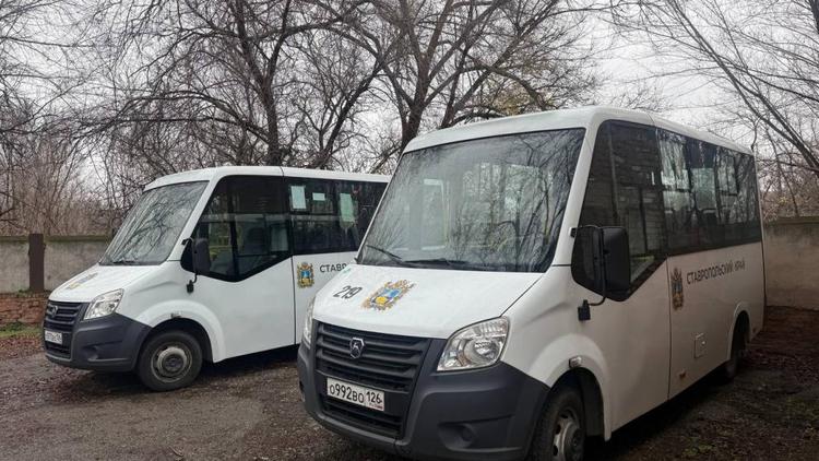 Труновский округ получил два новых автобуса для муниципальных маршрутов