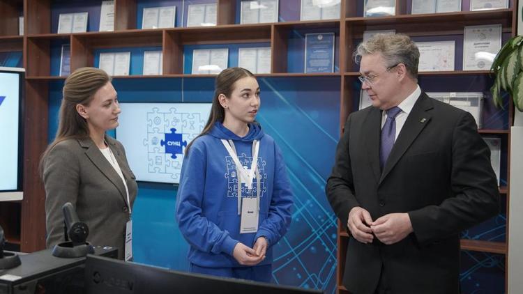Губернатор Ставрополья встретился с учащимися и выпускниками научного центра СКФУ