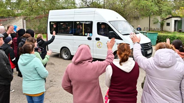 Мобилизованных мужчин проводили в Будённовском округе Ставрополья