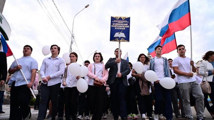 В Будённовске первокурсников посвятили в студенты
