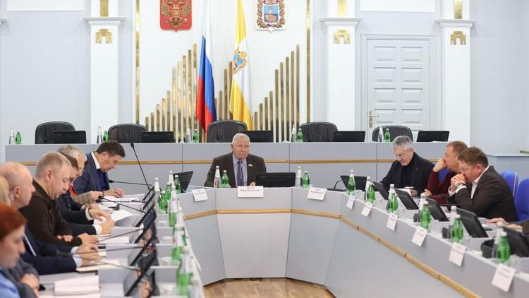 Законодатели обсудили прогноз социально-экономического развития Ставрополья
