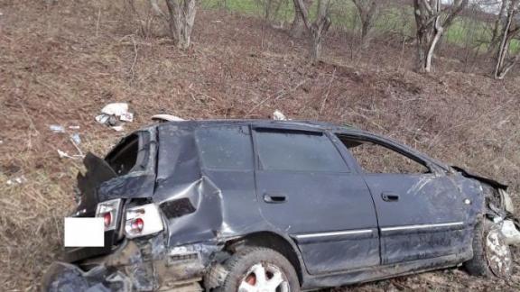 Кувырок автомобилем выполнила женщина-водитель в Предгорном районе