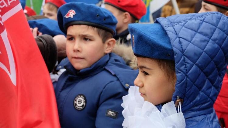 В Кочубеевском районе края ряды юнармейцев пополнили 30 школьников