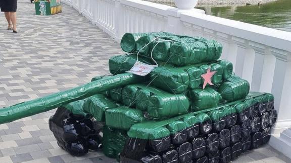 В Железноводске представили макеты военной техники