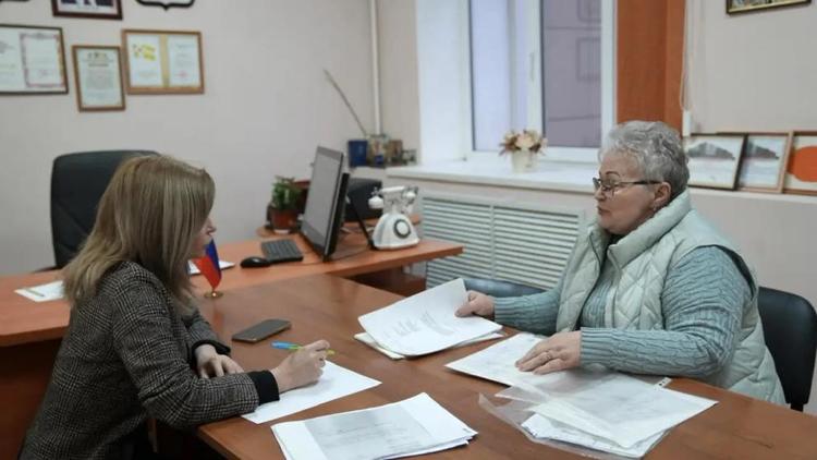 На Ставрополье приёмы граждан для семей участников СВО провела депутат Госдумы