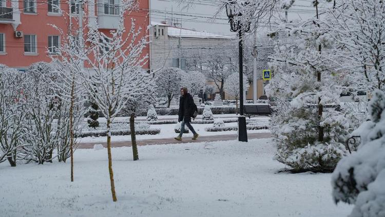 На выходных в Ставропольском крае снова обещают снегопад