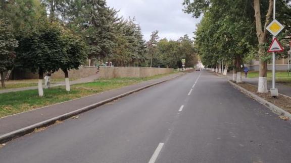 Более 1 километра дороги отремонтировали в Солнечнодольске на Ставрополье