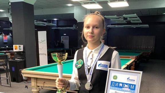 Серебряный дубль чемпионата России по бильярду выиграла ставропольская школьница