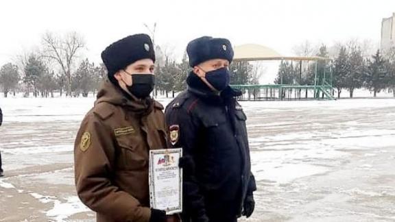 В Нефтекумске казаков-дружинников поблагодарили за активное содействие полиции