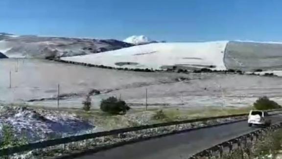 Мэр Кисловодска поделился видео с сентябрьским снегом