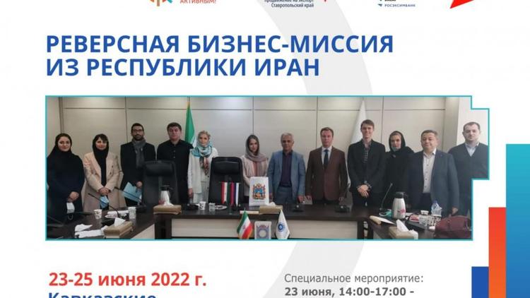 На Ставрополье приедет делегация предпринимателей из Ирана
