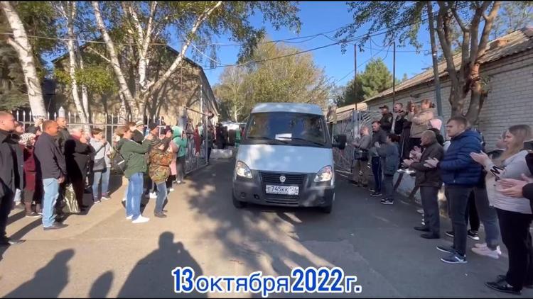 Ещё 50 мобилизованных мужчин проводили в Шпаковском округе Ставрополья
