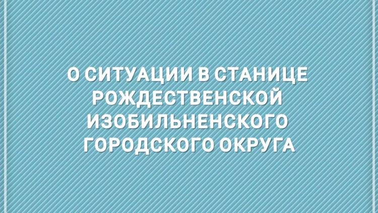 Губернатор Ставрополья: Угрозы распространения сибирской язвы в Изобильненском округе нет