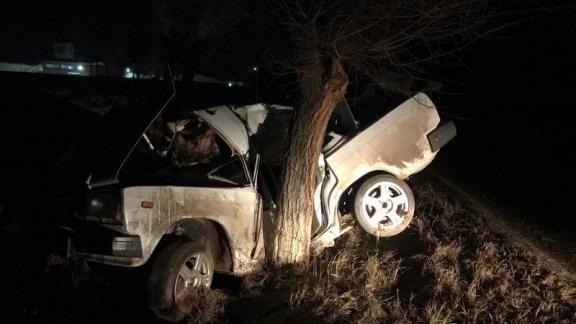 В Будённовском районе, врезавшись в дерево, погиб водитель