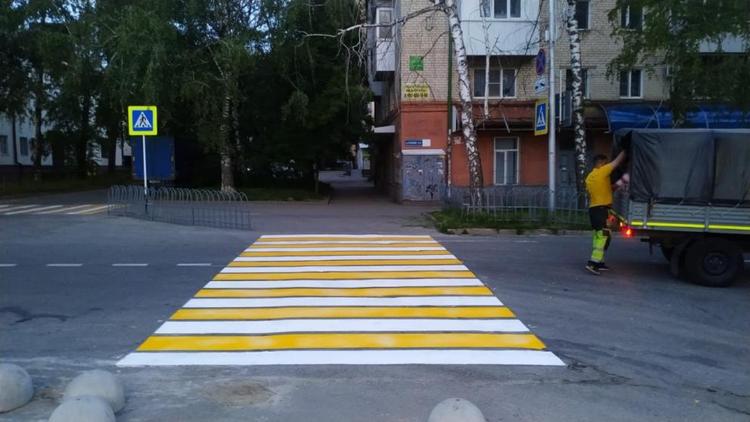 В Ставрополе нанесли более 70 тысяч квадратных метров дорожной разметки