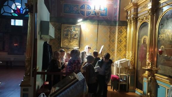 Детская литургия прошла в старейшем храме Ставрополя
