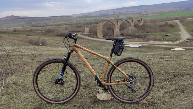 Житель Ставрополя собрал велосипед из бамбука для путешествий