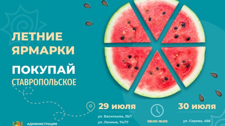 Дыню и арбуз можно будет купить на ярмарках выходного дня в Ставрополе