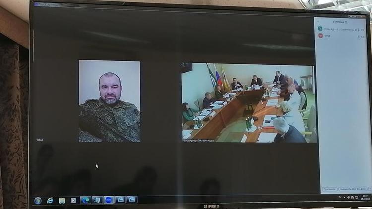 Мобилизованный депутат Железноводска принял участие в заседании Думы