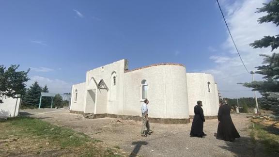 В посёлке Санамер Предгорного округа восстанавливают храм после пожара
