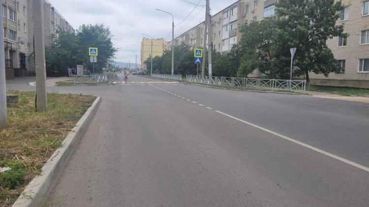 В Невинномысске завершается ремонт дороги по нацпроекту