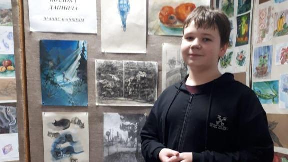 В Кировском округе Ставрополья открылась персональная выставка юного художника