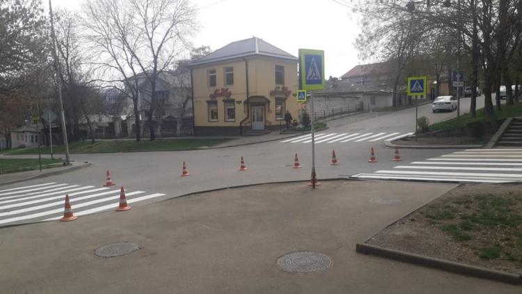 Восемь тысяч квадратных метров дорожной разметки нанесут в Кисловодске