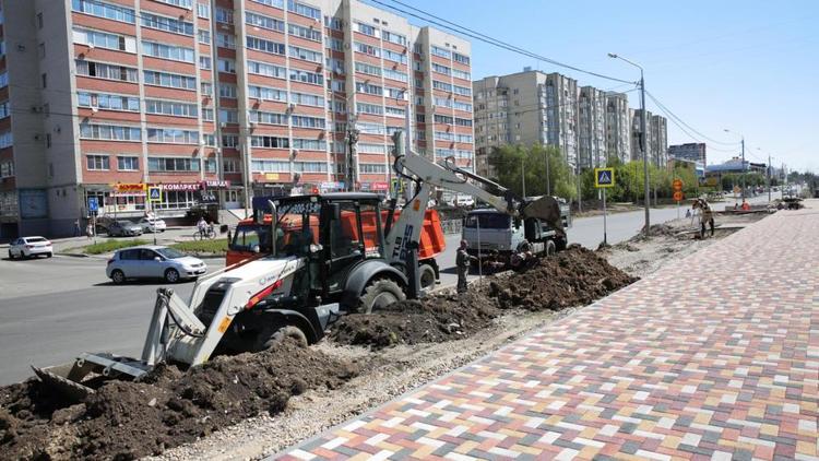 Ремонт дороги на улице 45-я Параллель в Ставрополе закончат к 1 июня