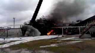 В Нефтекумске на заводе «Роснефть-Ставропольнефтегаз» произошел пожар