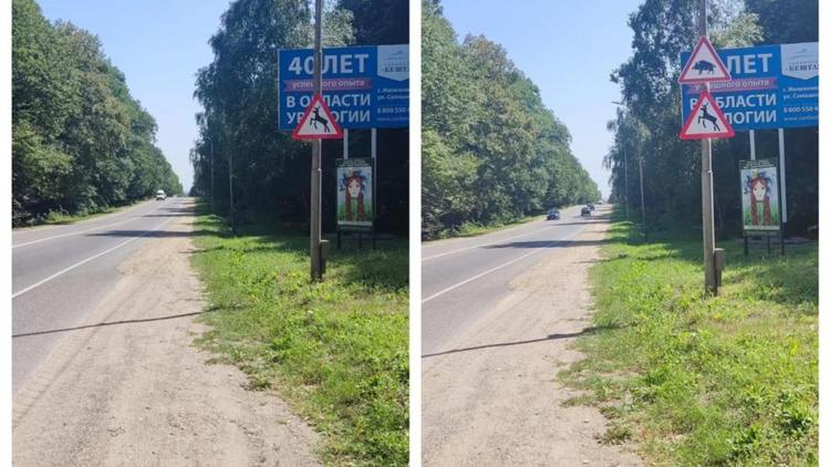 Предупреждающие знаки «Осторожно кабаны» установили на въезде в Железноводск