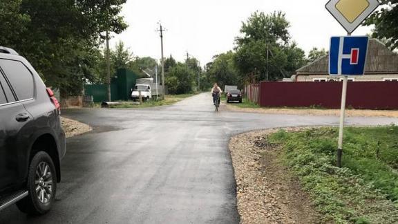 В ставропольском селе Соломенское починили дорогу на двух улицах