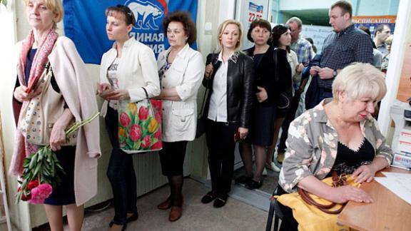 На некоторых участках в Ставрополе собирались очереди из желающих проголосовать на праймериз