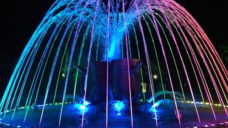 Курортный парк Железноводска украсил обновлённый светомузыкальный фонтан