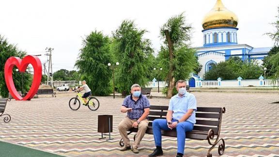 В селе Покойном на Ставрополье завершается благоустройство парка