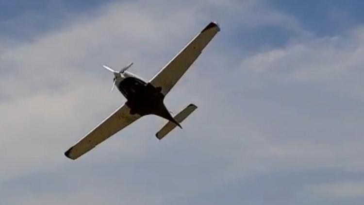 В ставропольском посёлке Рыздвяном местные лётчики устроили авиапарад