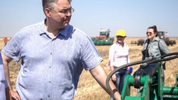 Губернатор Ставрополья принял участие в облёте хлебных полей
