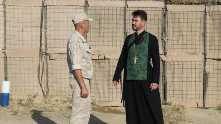 Духовно поддерживает воинов России в Сирии священник Пятигорской епархии