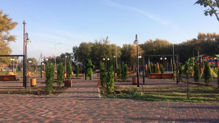 Благоустройство парка завершено в селе Донском на Ставрополье