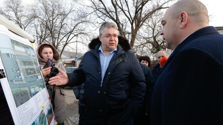 Благоустройство, путепровод, энергосбережение – темы поездки губернатора Владимирова в Невинномысск