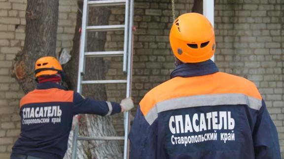 Спасатели в Ставрополе за сутки спасли мужчину и кота, пытавшихся попасть в дом через окно