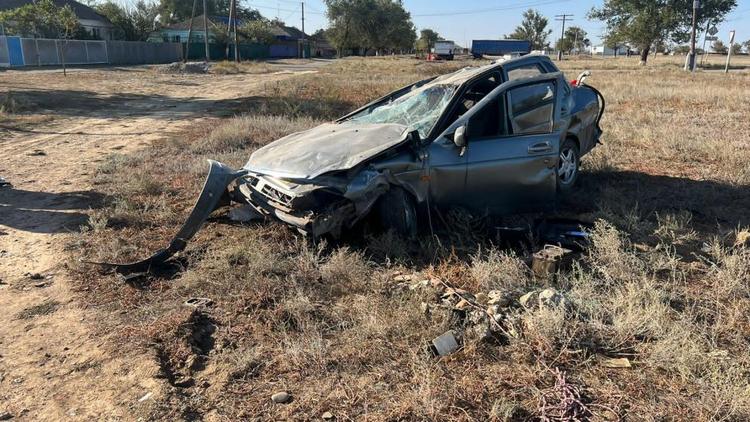 В Будённовском округе Ставрополья погиб водитель перевернувшегося авто