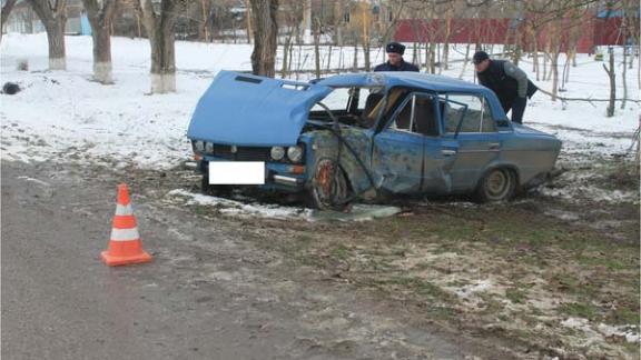В Новоселицком районе водитель въехал в дерево