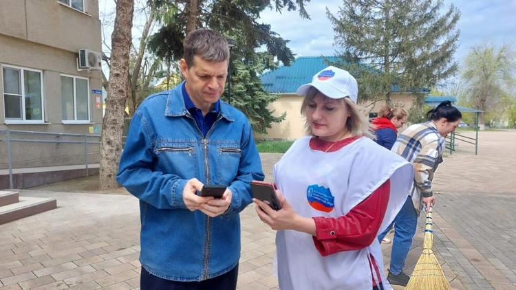 Жители Новоселицкого округа проголосовали за объекты благоустройства прямо на субботнике