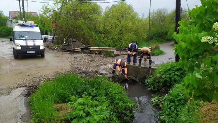 В Ставрополе из-за ливня уровень воды в реке Мамайка поднялся на 40 сантиметров