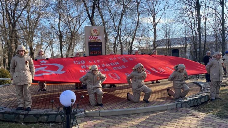 В Новоалександровском округе Ставрополья стартовала акция «Знамя Победы»